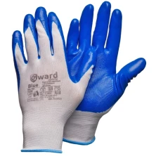 Перчатки Blue GWARD нейлоновые с нитриловым покрытием 8 M